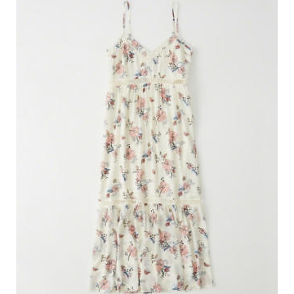 NWT A&F ladder trim maxi dress , M